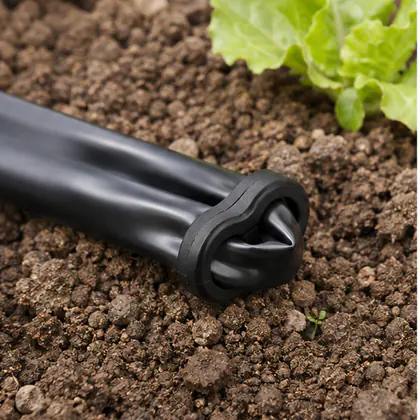 Final de Linha Tipo 8 para Irrigação instalado em um sistema de irrigação
